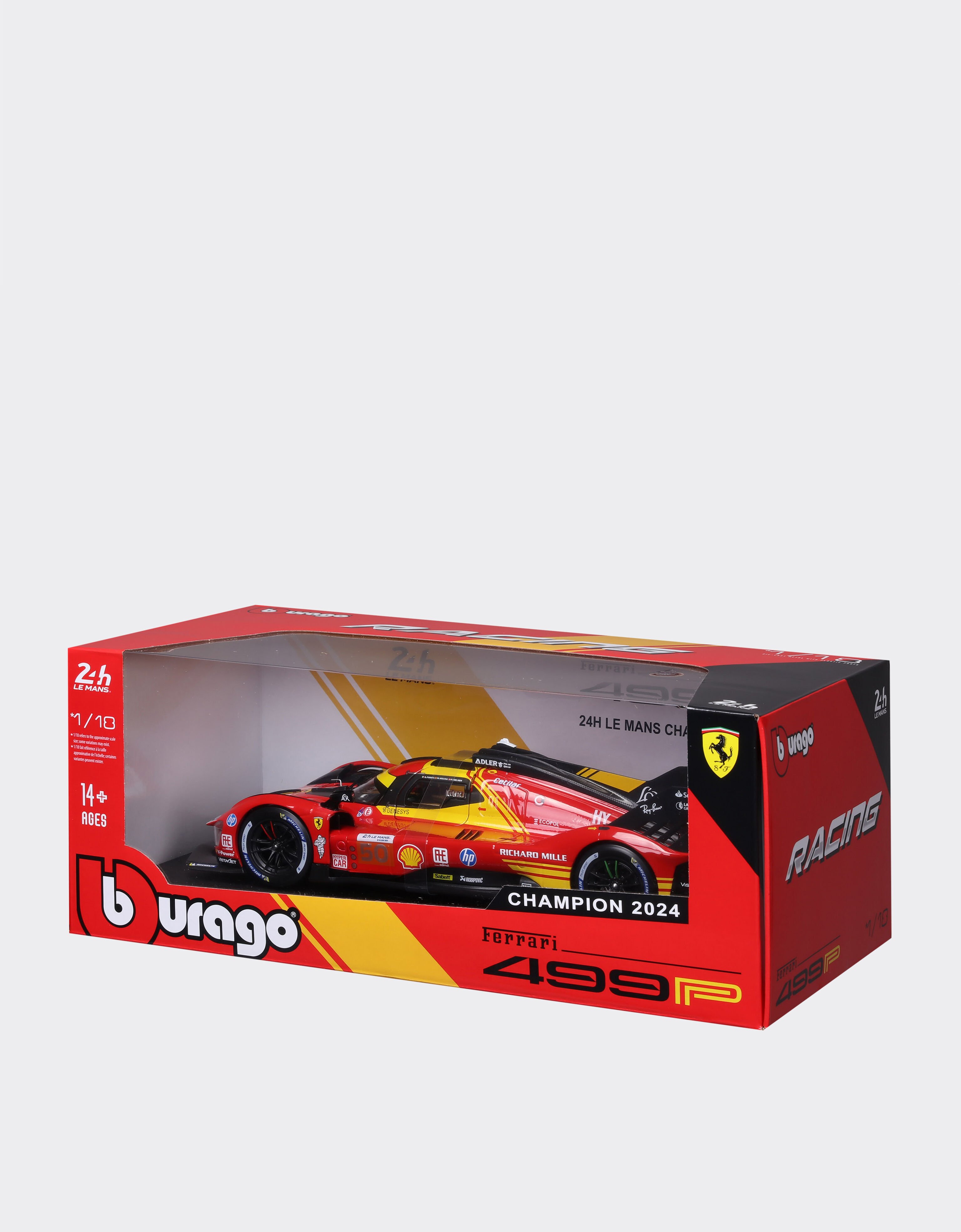 Ferrari Maqueta del Ferrari 499P LMH #50 a escala 1:18 Rosso LO0R1338EXT0001f