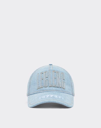 Ferrari Ferrari x Charles Leclerc denim baseball cap Light Denim 22296f