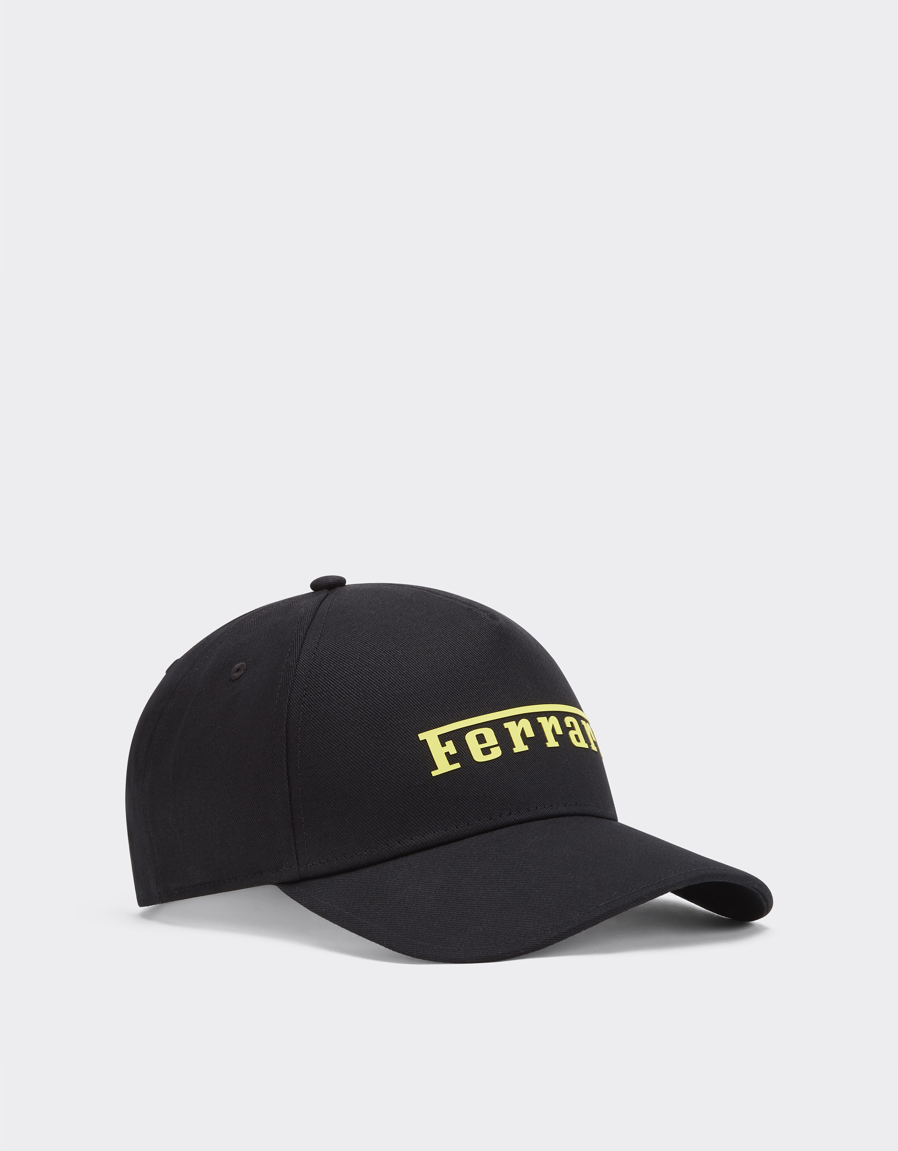 Ferrari Baseball cap with rubberized Ferrari logo Black 20403f