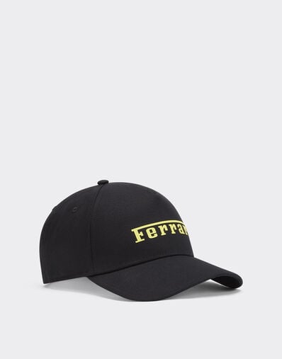 Ferrari Gorra de béisbol con el logotipo de Ferrari engomado Black 20403f