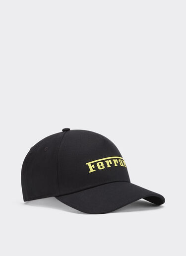 Baumwollmütze mit Ferrari-Logo Ferrari Baumwollmütze mit Ferrari-Logo Schwarz 20403f