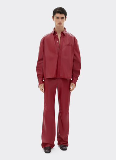 Ferrari Trousers in draped nappa leather Maison Red 22105f