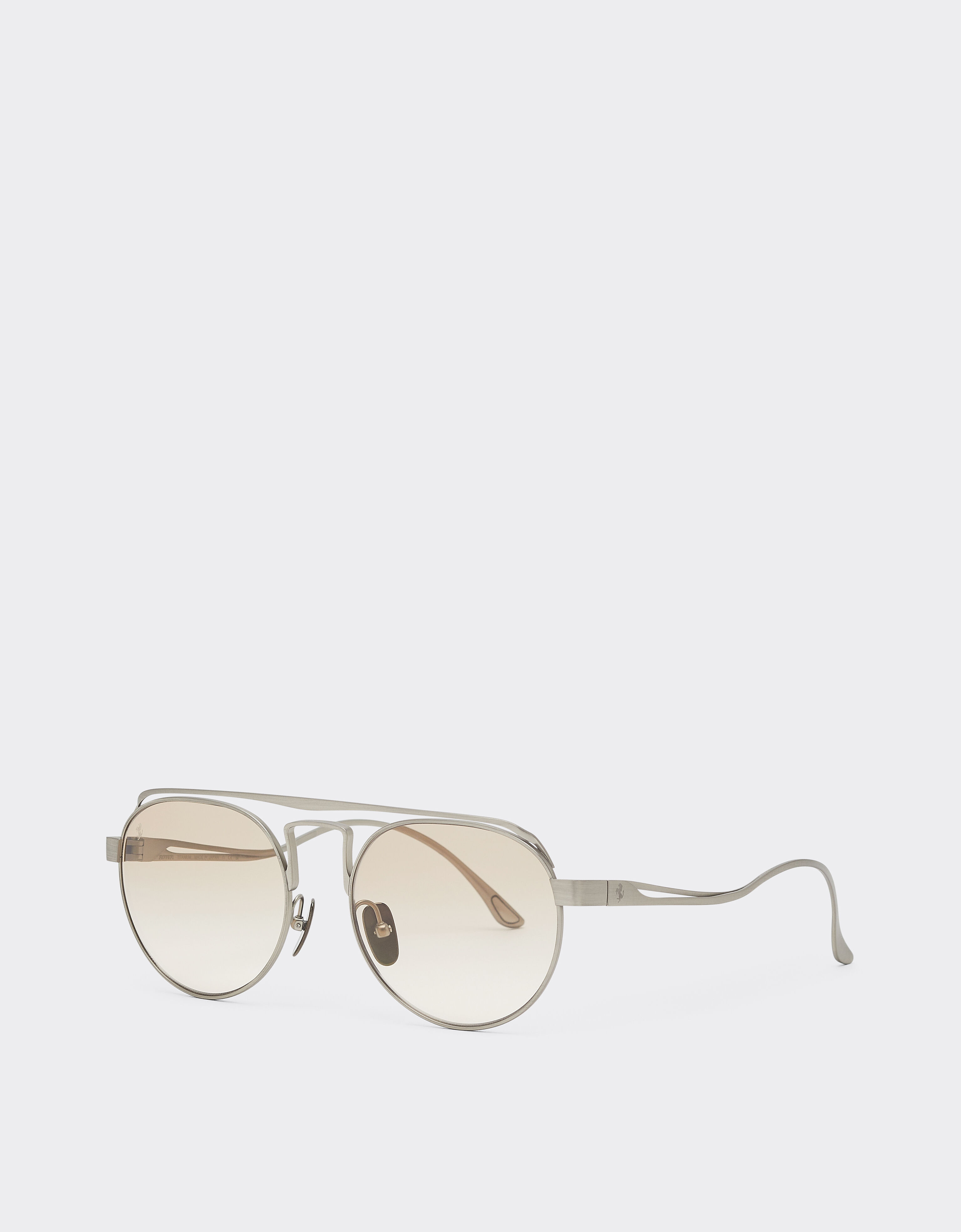 Ferrari Ferrari sunglasses in brushed graytitanium with brown gradient lenses Ingrid LA0EMf
