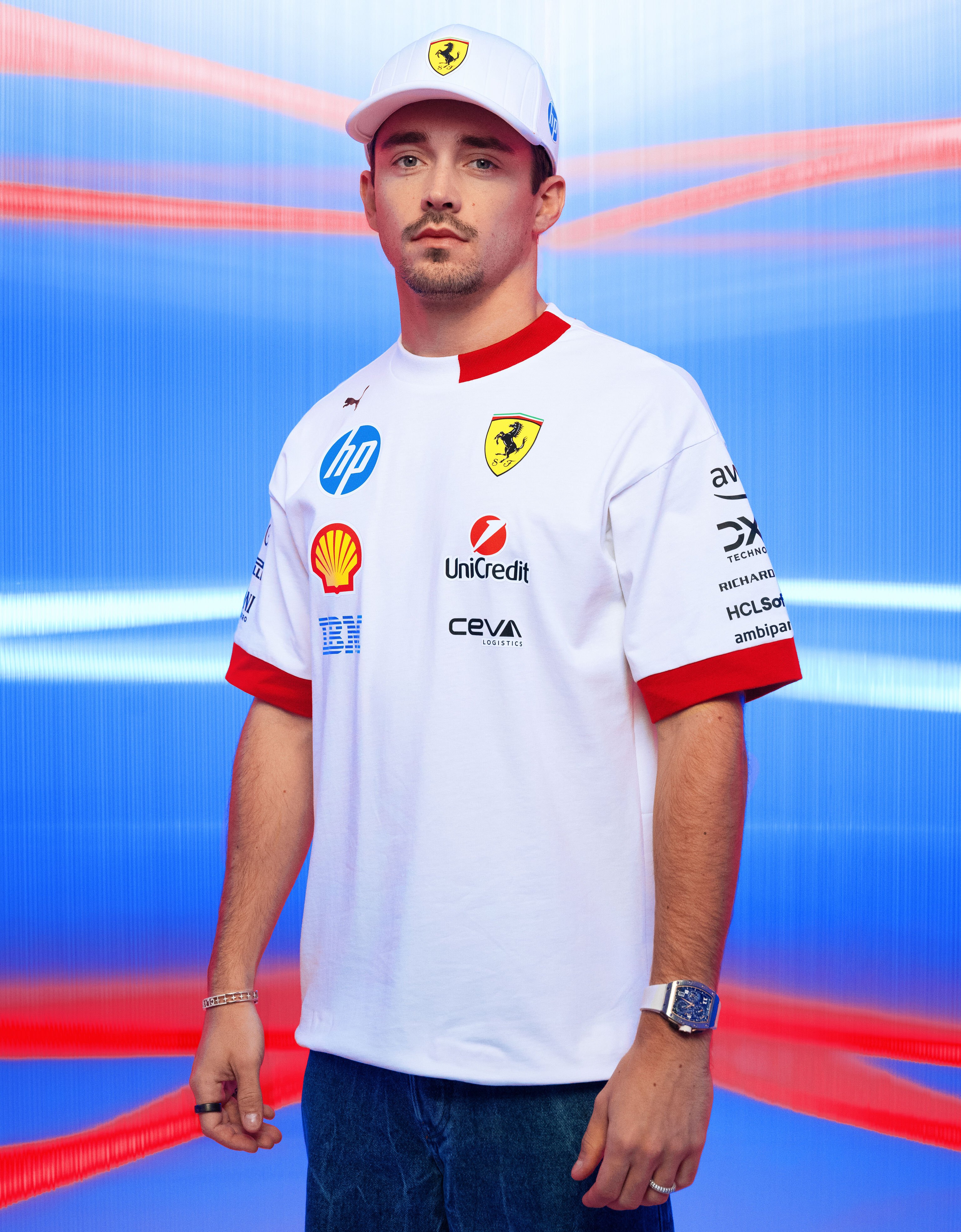Ferrari Puma for Scuderia Ferrari HP Miami Special Edition T-shirt Optical White LA055f