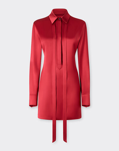 Ferrari Stretch satin mini dress Maison Red 49934f