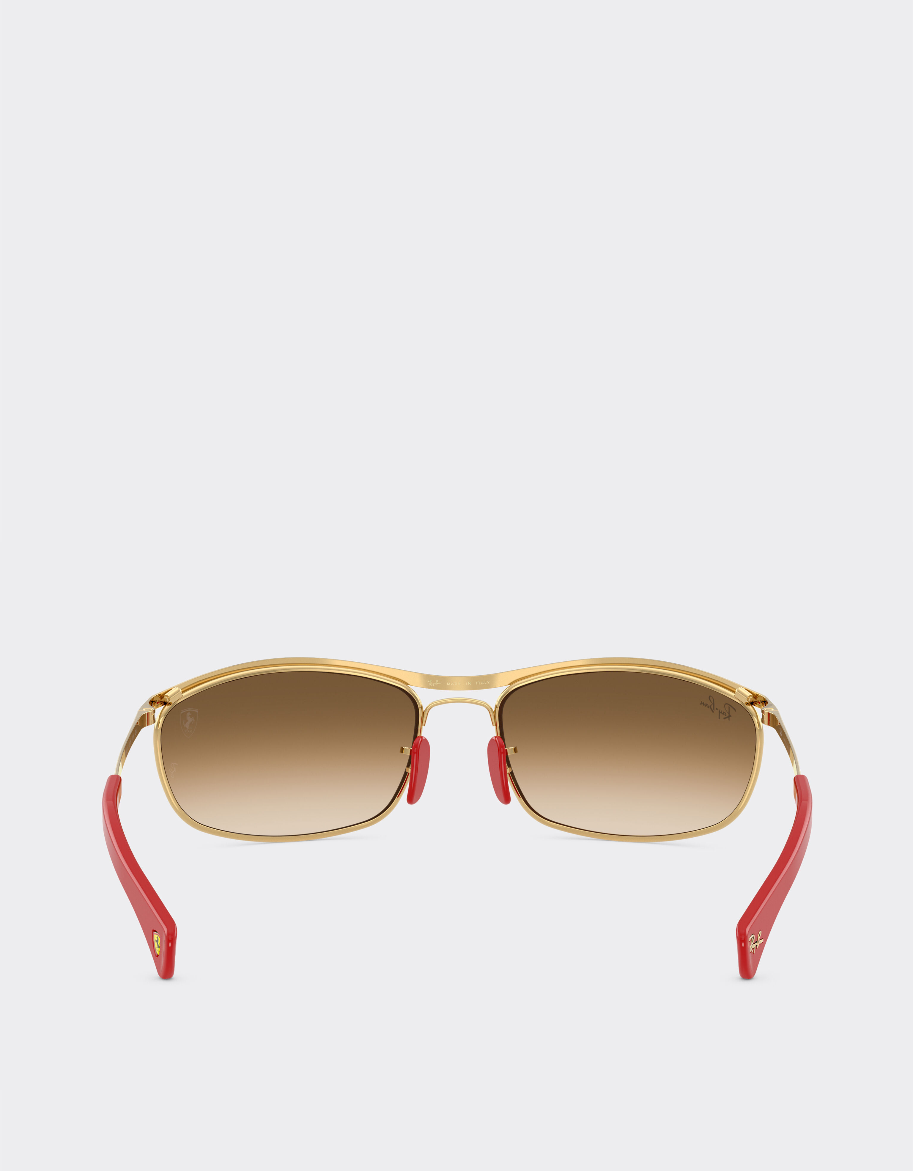 Ferrari Ray-Ban for Scuderia Ferrari RB3819M in gold metal with light brown gradient lenses Oro LA0JQf