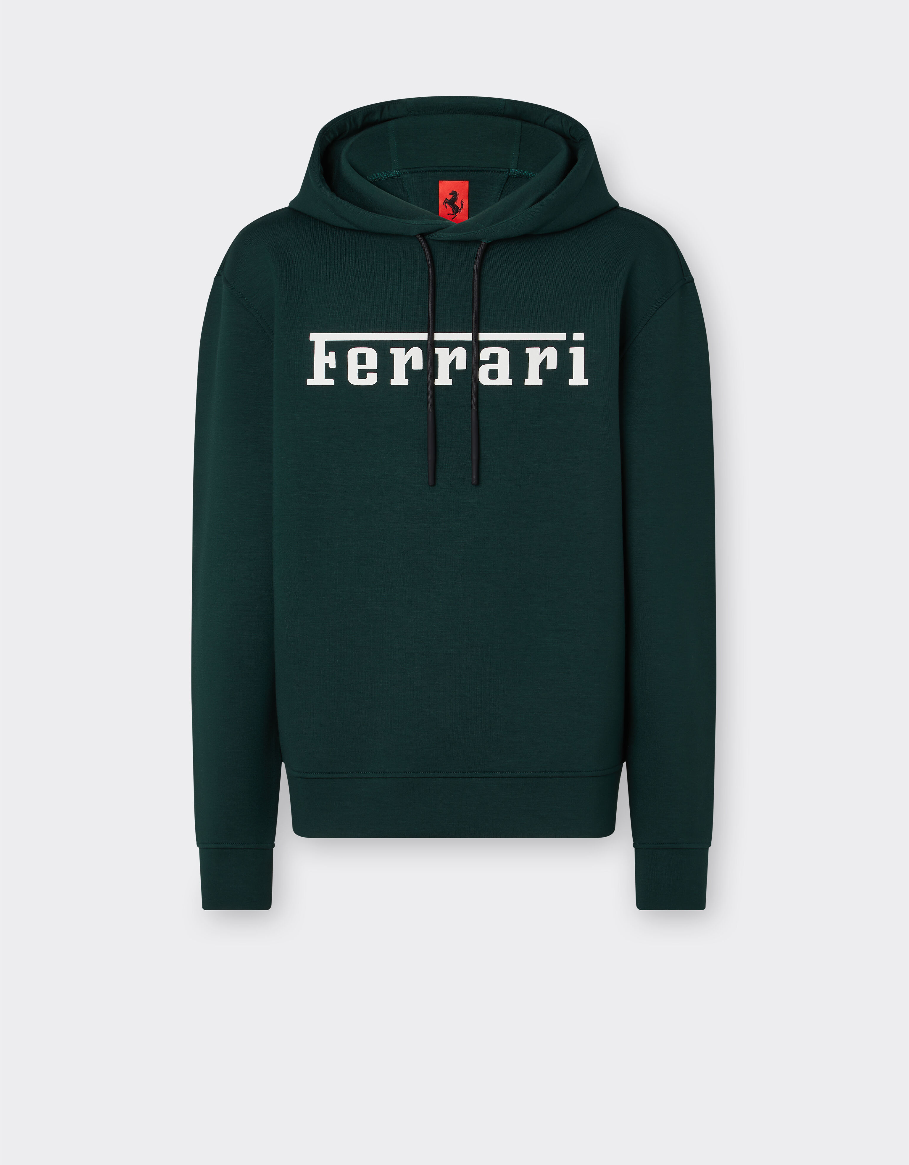 Ferrari Scuba sweatshirt with Ferrari logo Army 47819f