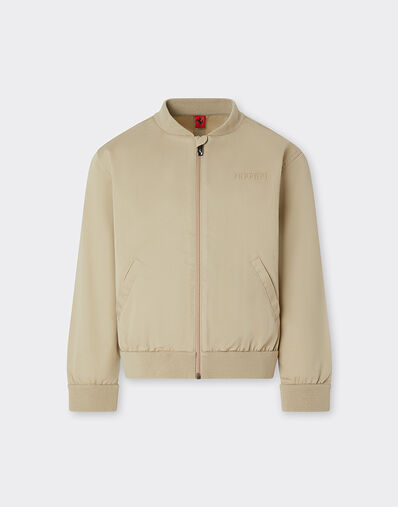 Ferrari Bomber jacket in cotton gabardine Beige 22333fK