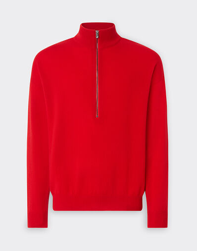 Ferrari Pull en cachemire avec fermeture éclair Noir 21652f