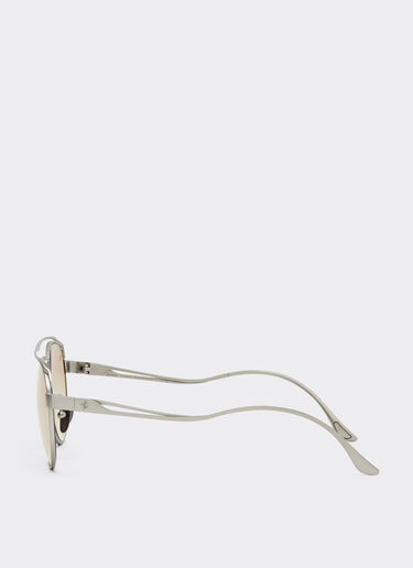 Ferrari Ferrari sunglasses in brushed graytitanium with brown gradient lenses Ingrid LA0EMf