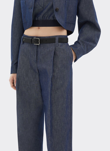 Ferrari Pantalone in tricotina effetto denim Denim Scuro 22450f