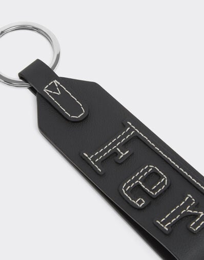 Ferrari Second Life keyring in leather Black 22189f