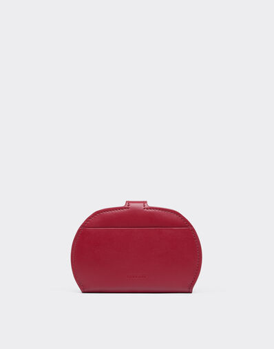 Ferrari Portefeuille à deux volets en cuir lisse Maison Red 50417f