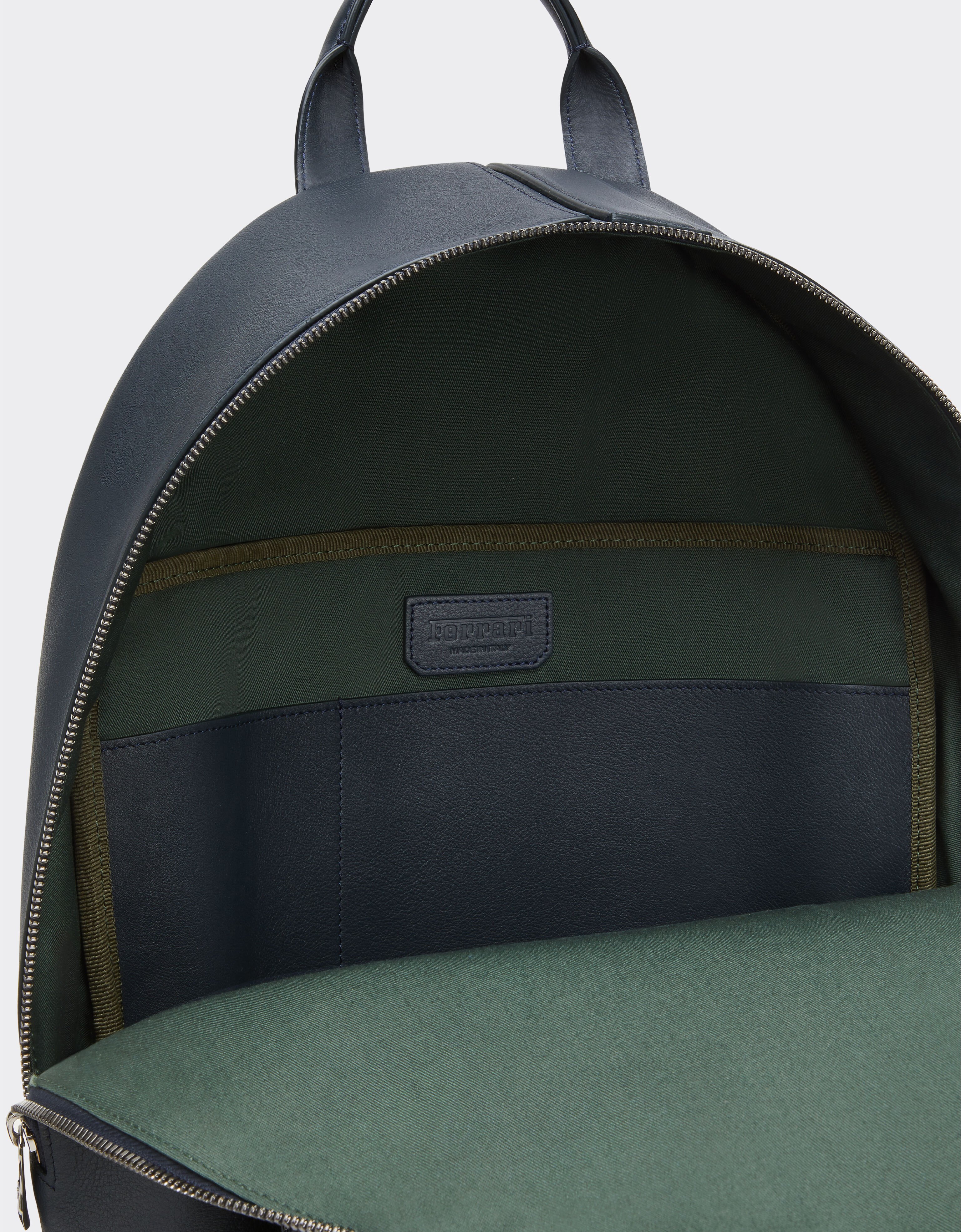 Ferrari Rucksack in tumbled leather Navy 22253f