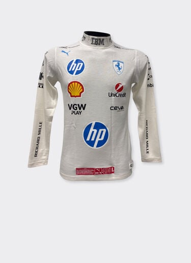 Ferrari Charles Leclerc Puma racing undersuit for Scuderia Ferrari Optical White LA093f