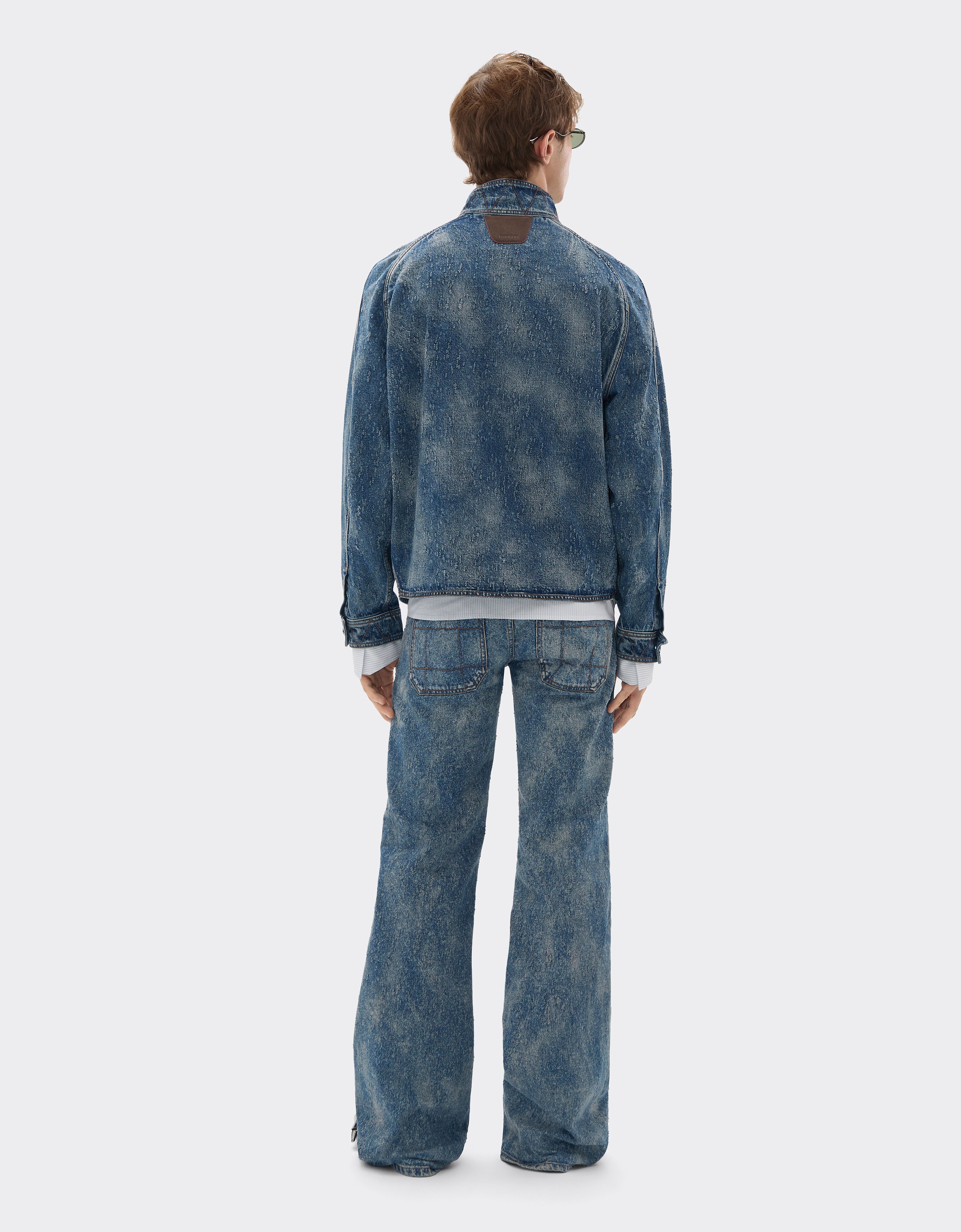 Ferrari Jacket in needled and washed denim Denim 22499f