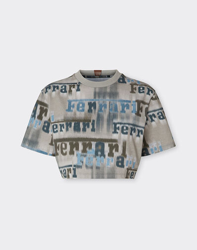 Ferrari Camiseta corta con estampado Ferrari Ikat Beige 22829f