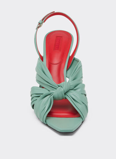 Leather slingback sandal Ferrari Leather slingback sandal Granite Green 50779f