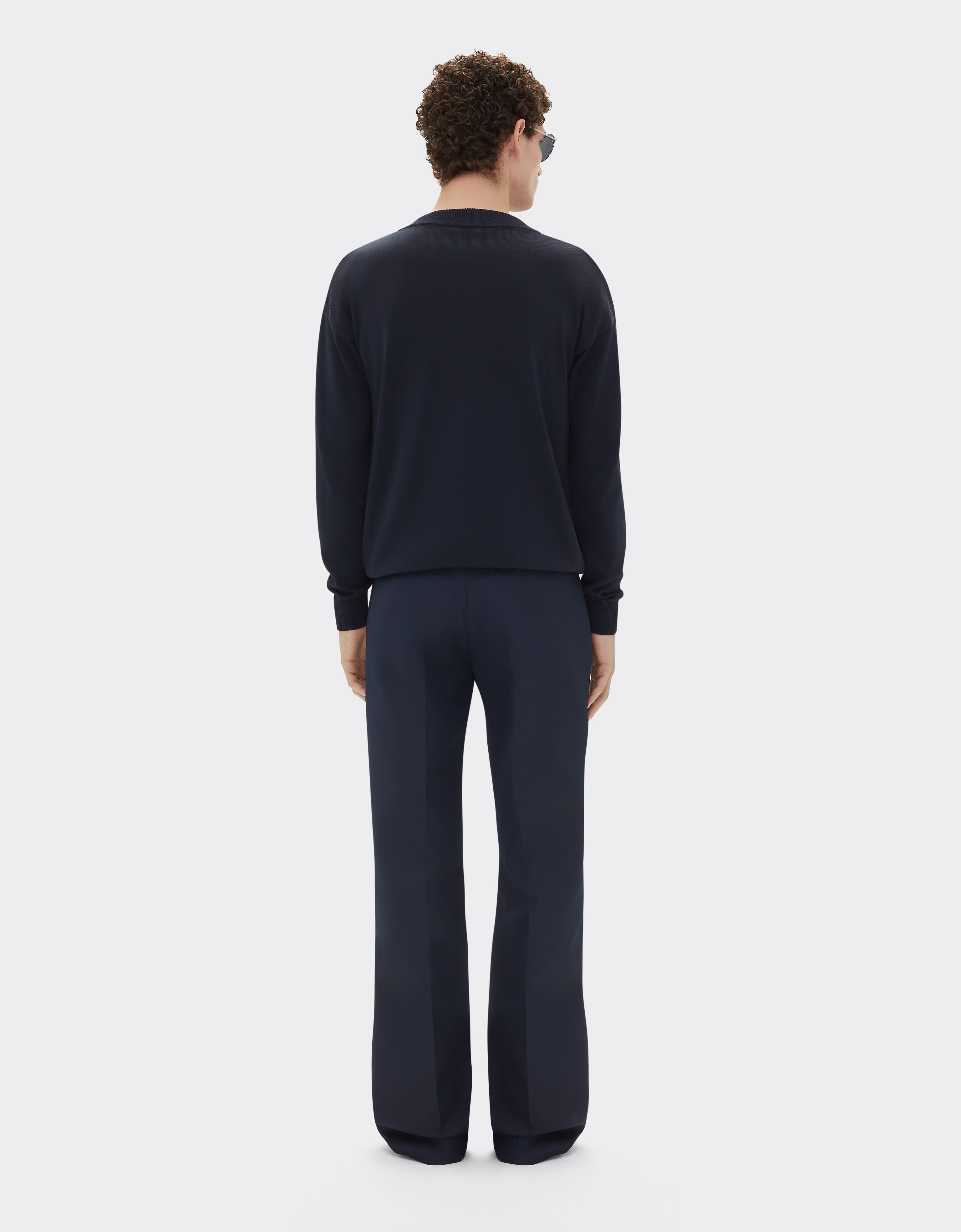 Ferrari Cotton and silk cardigan Navy 21995f