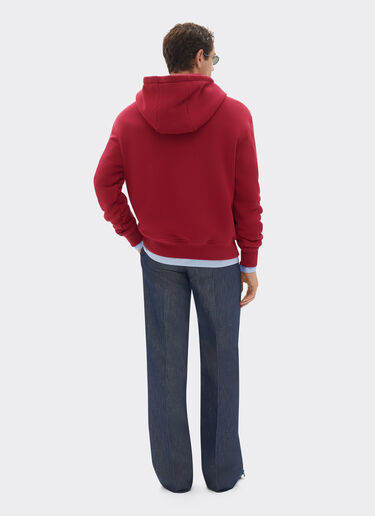 Ferrari Sweat à capuche avec impression du logo en blocs de couleur Cerise 22835f