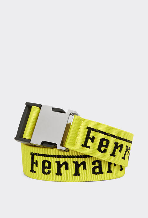 Ferrari Jacquard belt with Ferrari logo Yellow 47156f