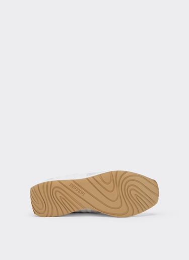 Ferrari Leather and suede sneakers Optical White 50379f