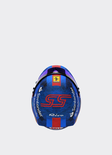 Ferrari Mini-Helm Carlos Sainz Miami Special Edition 2024 im Maßstab 1:2 Blau F1349f