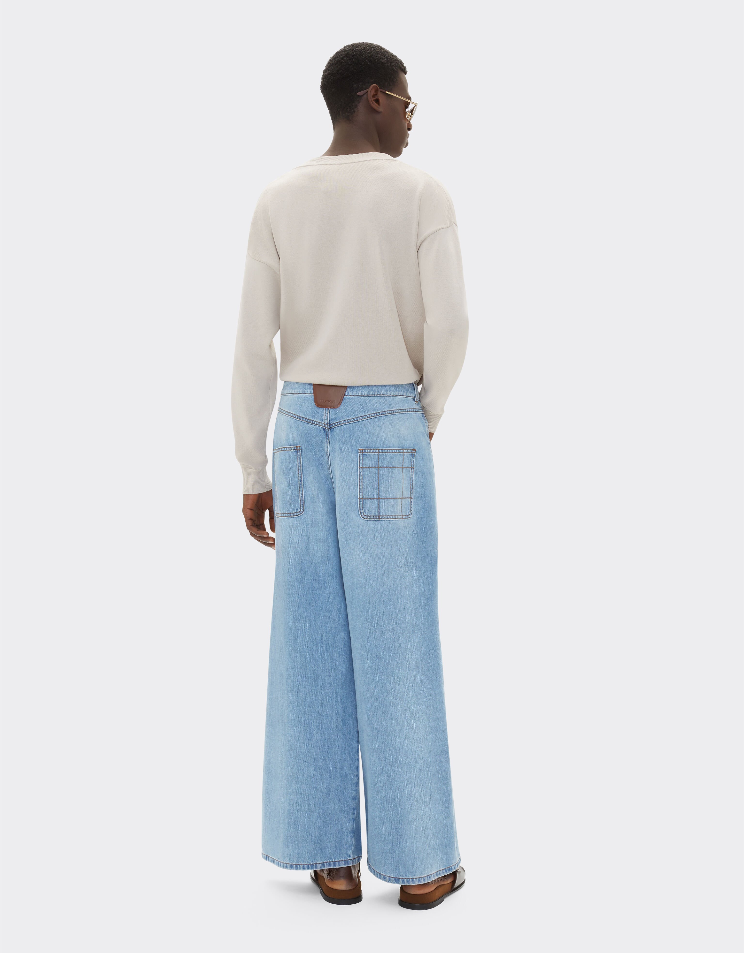 Ferrari Five-pocket denim trousers Light Denim 21828f