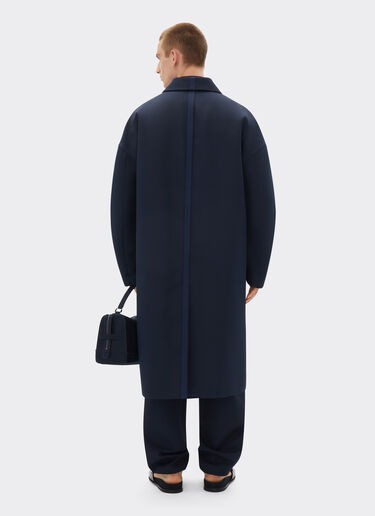 Ferrari Single-breasted coat in two-tone double-sided tech fabric Navy 21749f