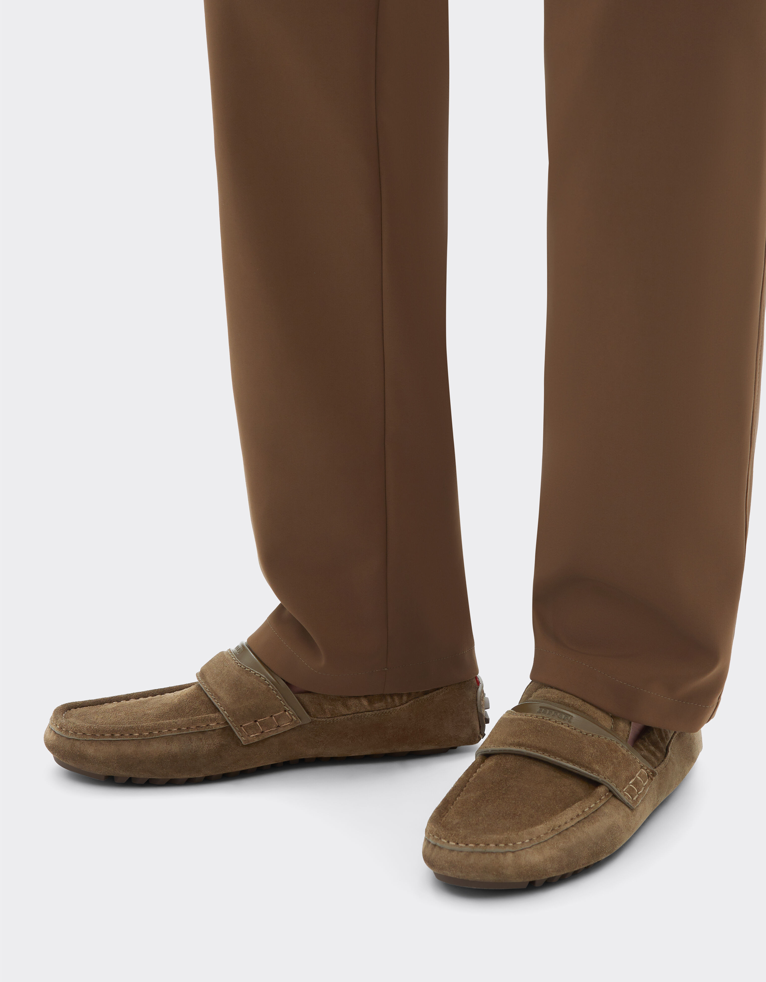 Nappa leather driver shoes Ferrari Nappa leather driver shoes Khaki Green 50772f