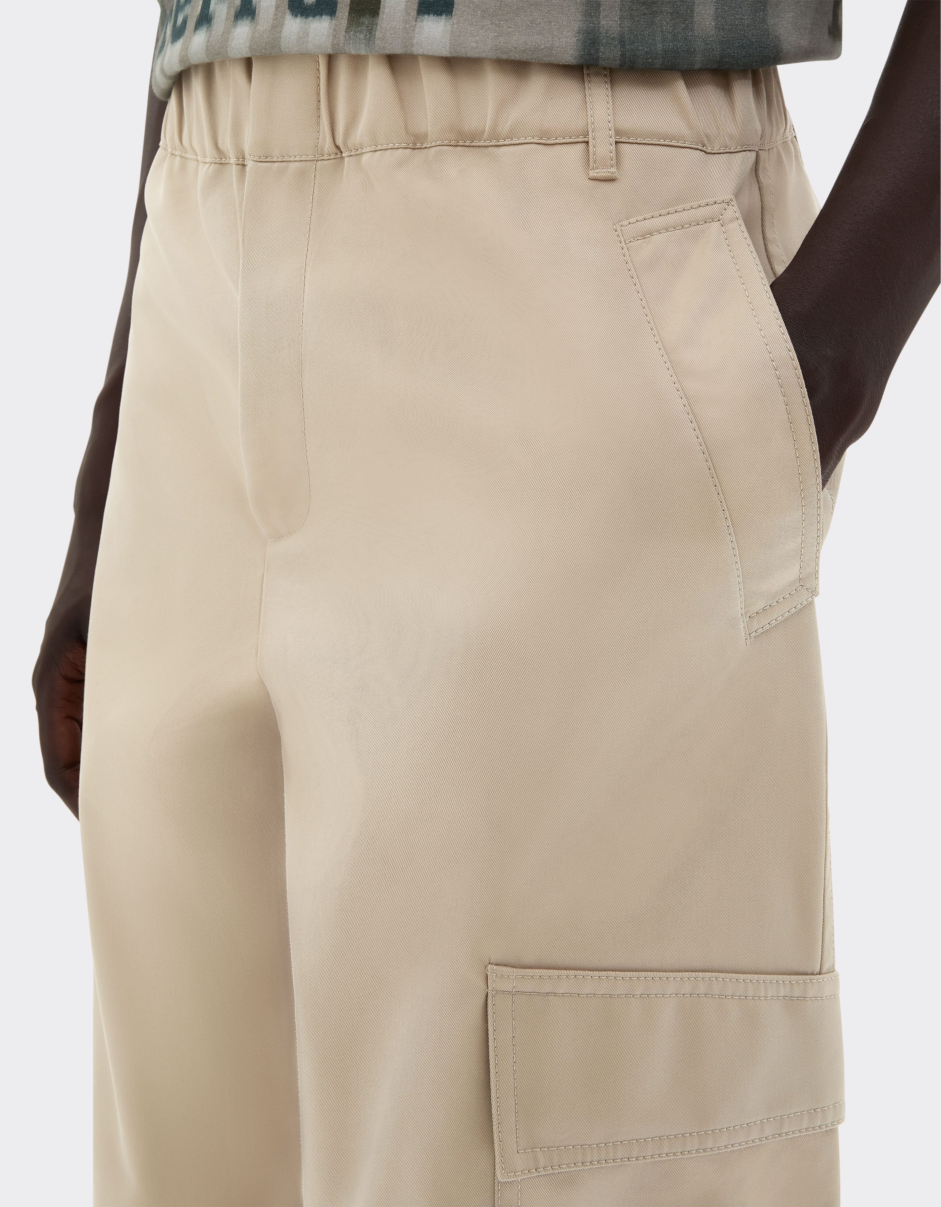 Ferrari Q-Cycle® cotton twill cargo pants Chalk 22632f