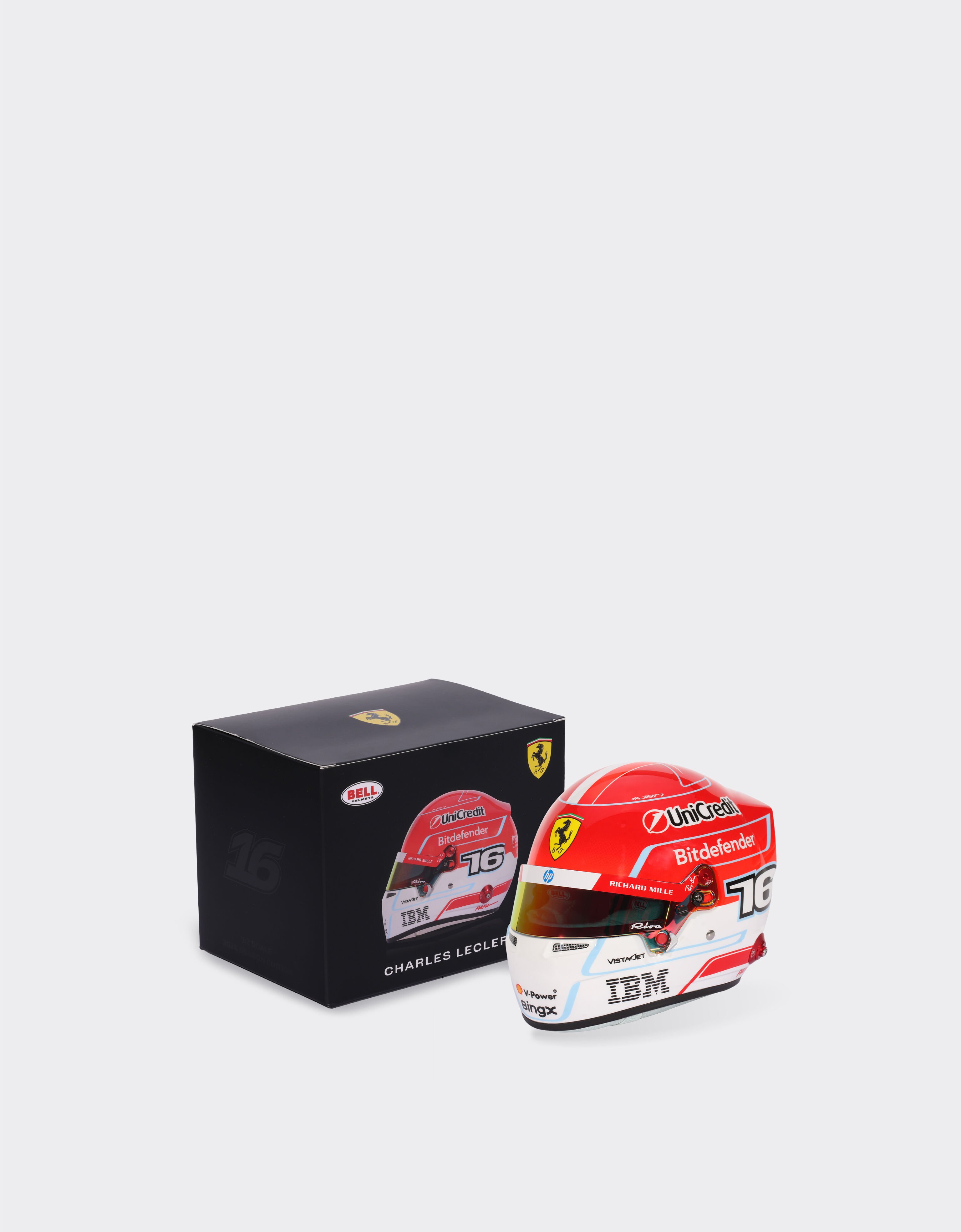 Ferrari Mini Leclerc Replica 2026 helmet in 1:2 scale Multicolore LA0IGf