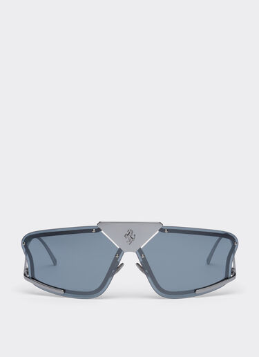 Ferrari Ferrari Sonnenbrille mit grauen, silberfarben verspiegelten Gläsern Silber F1004f