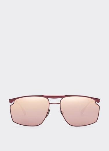 Ferrari Ferrari sunglasses in burgundy metal with rose gold mirror lens Burgundy F1539f
