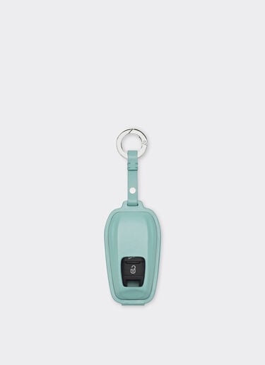 Ferrari Leather key ring with Ferrari logo Granite Green 50584f