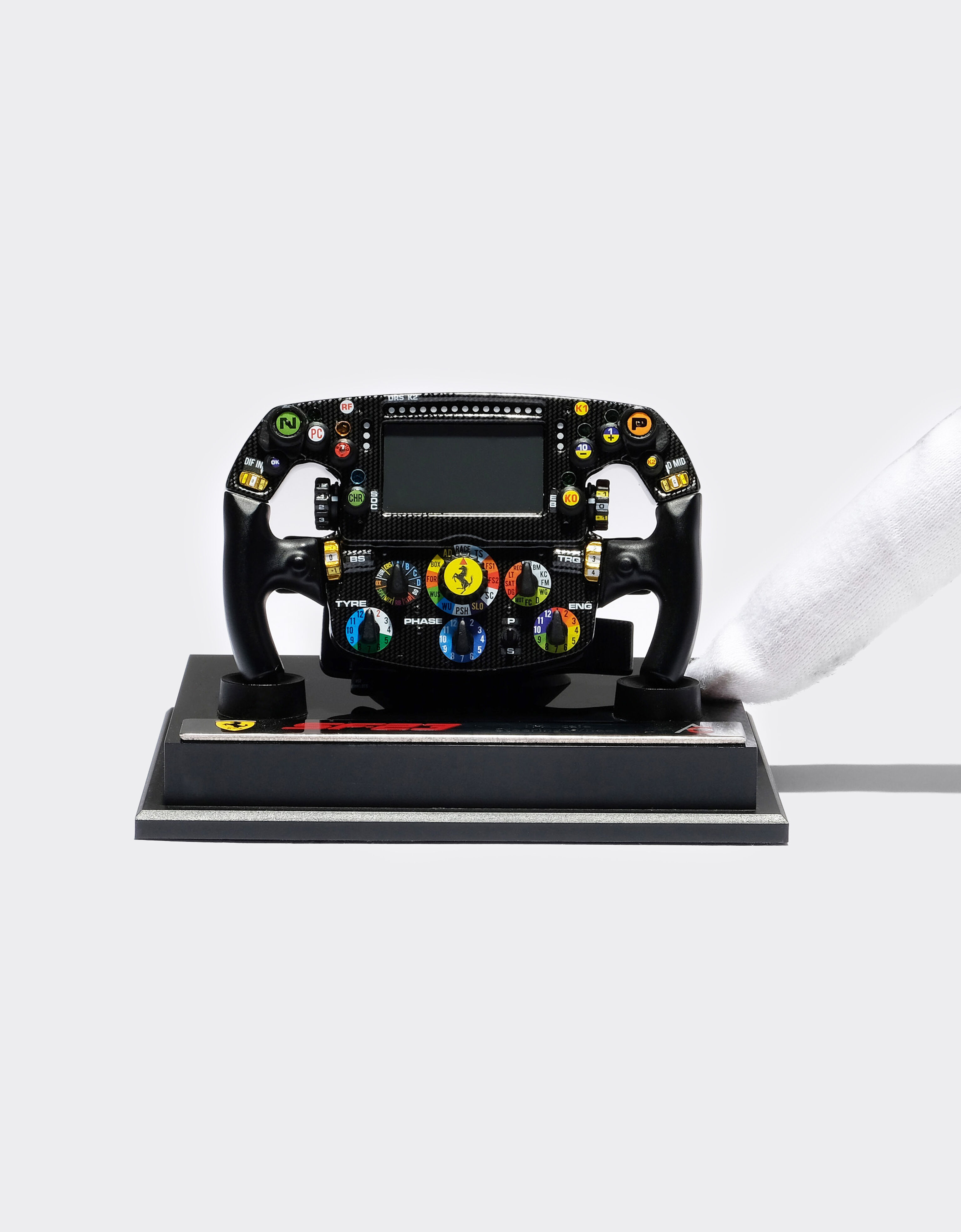 Ferrari SF-23 steering wheel model in 1:4 scale Black F1048f
