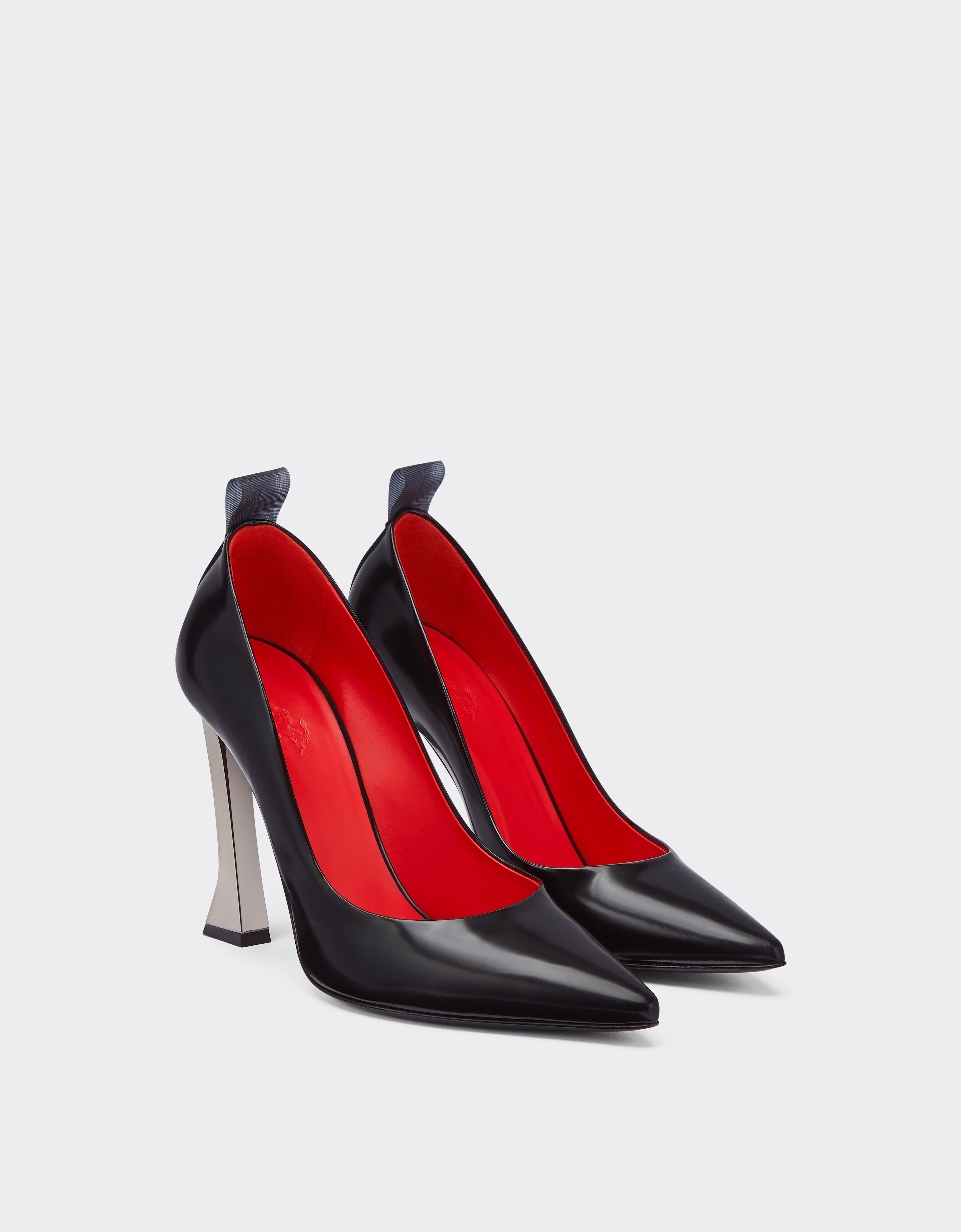 Red leather stiletto shoes best sale