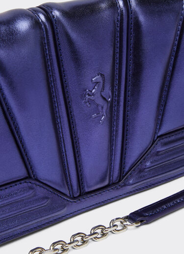 Ferrari Ferrari GT bag in laminated leather with chain Antique Blue 20236f