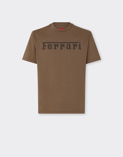 Ferrari Camiseta de algodón con logotipo Ferrari Mahogany 51037f