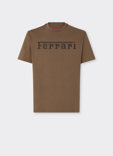 Ferrari Camiseta de algodón con logotipo Ferrari Mahogany 51037f