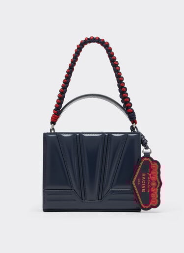 Ferrari Ferrari GT micro tote bag in leather Navy 51200f