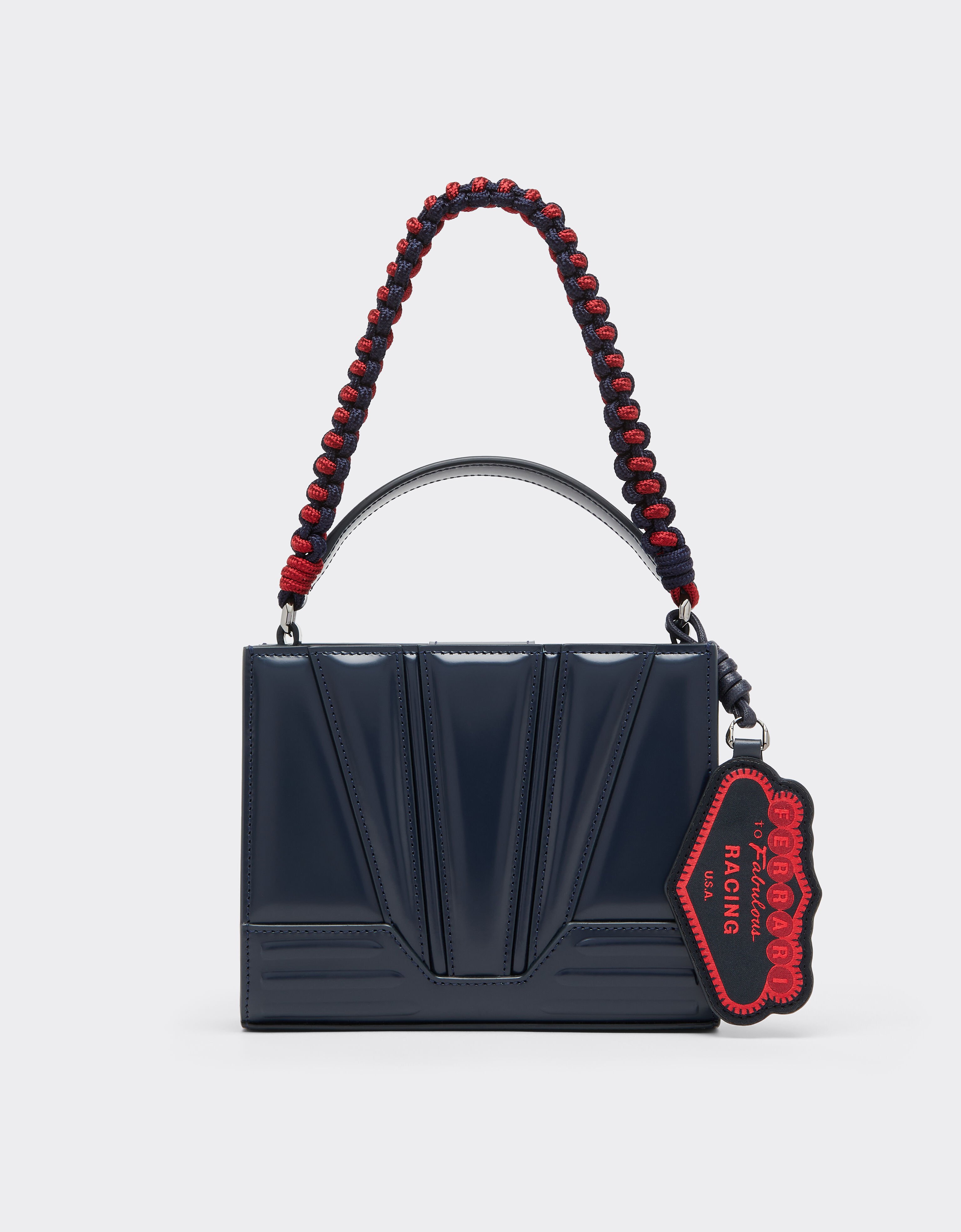 Ferrari Ferrari GT micro tote bag in leather Navy 51200f