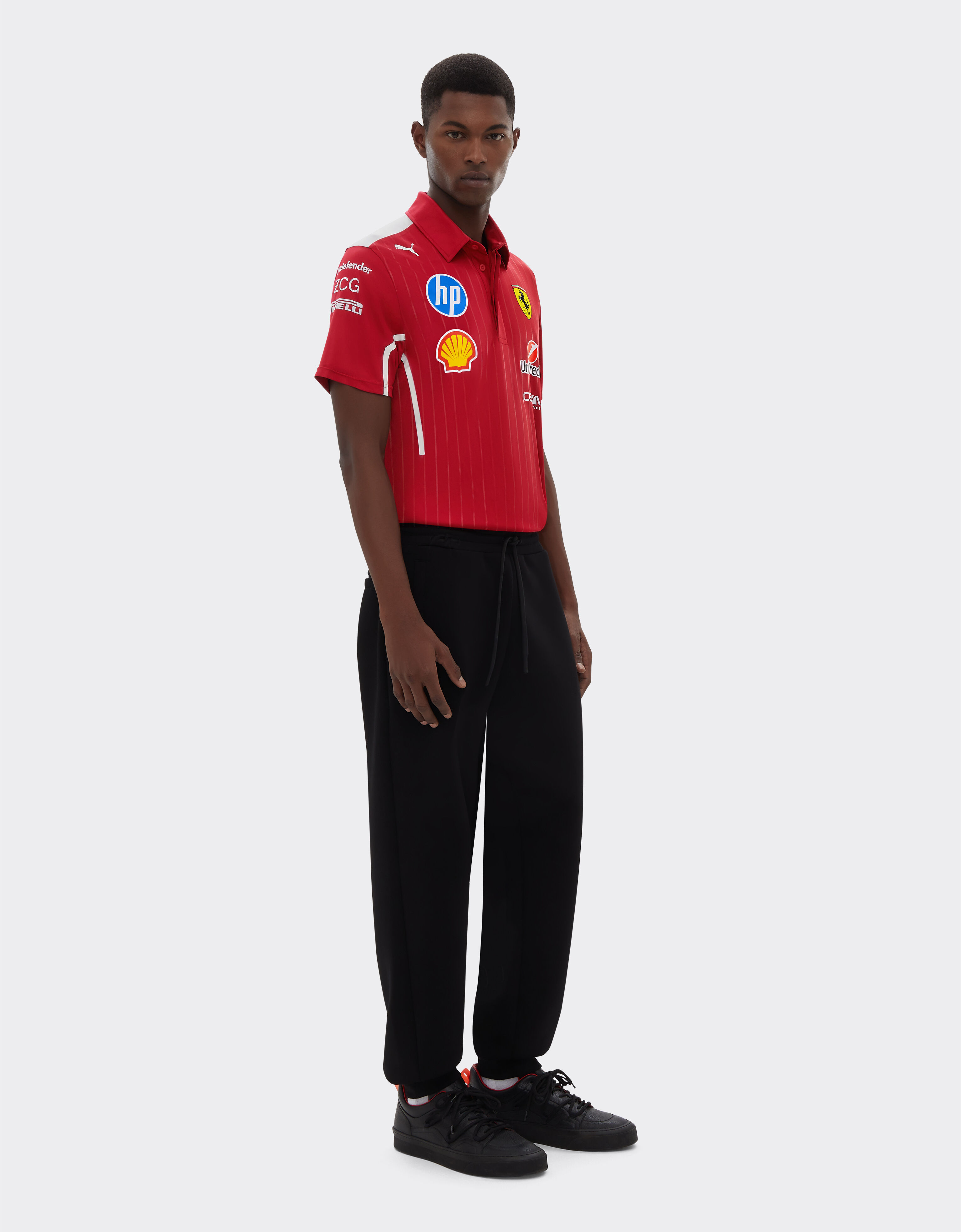 Ferrari Puma for Scuderia Ferrari HP 2025 Team Pro polo shirt Cherry LA021f