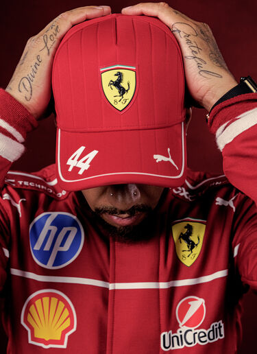 Ferrari Puma for Scuderia Ferrari HP 2025 Hamilton baseball cap Cherry LA01Sf