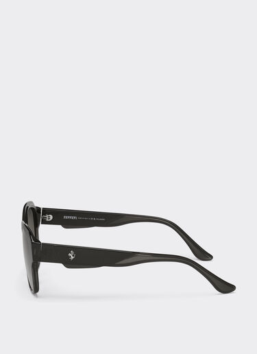 Ferrari Ferrari sunglasses in transparent black acetate with polarised black lenses Black LA02Mf