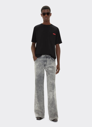 Ferrari Cotton T-shirt with pocket Black 22045f