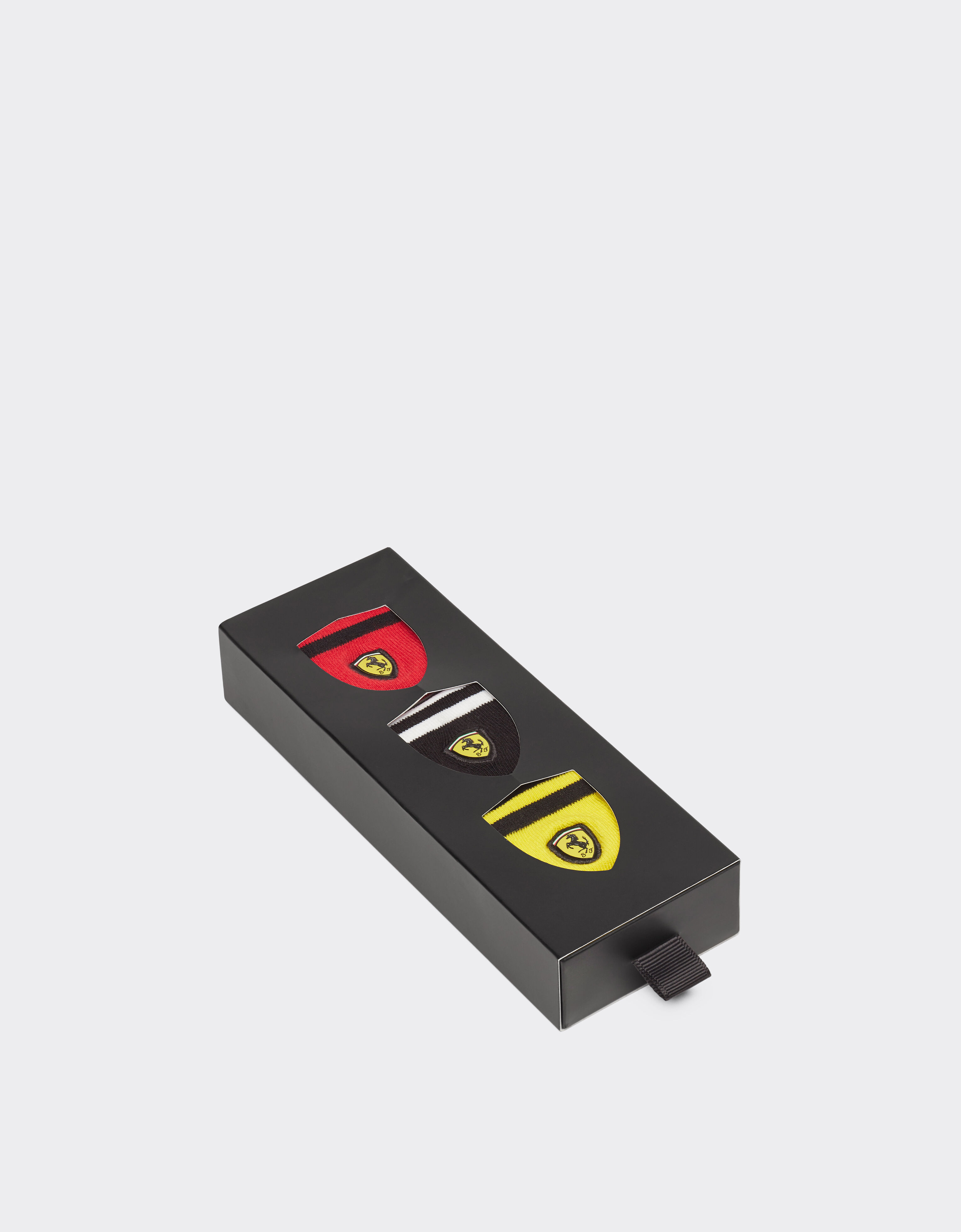  Frottee-Socken-Set mit Ferrari-Wappen Rosso SAUSO0001JCO0026f