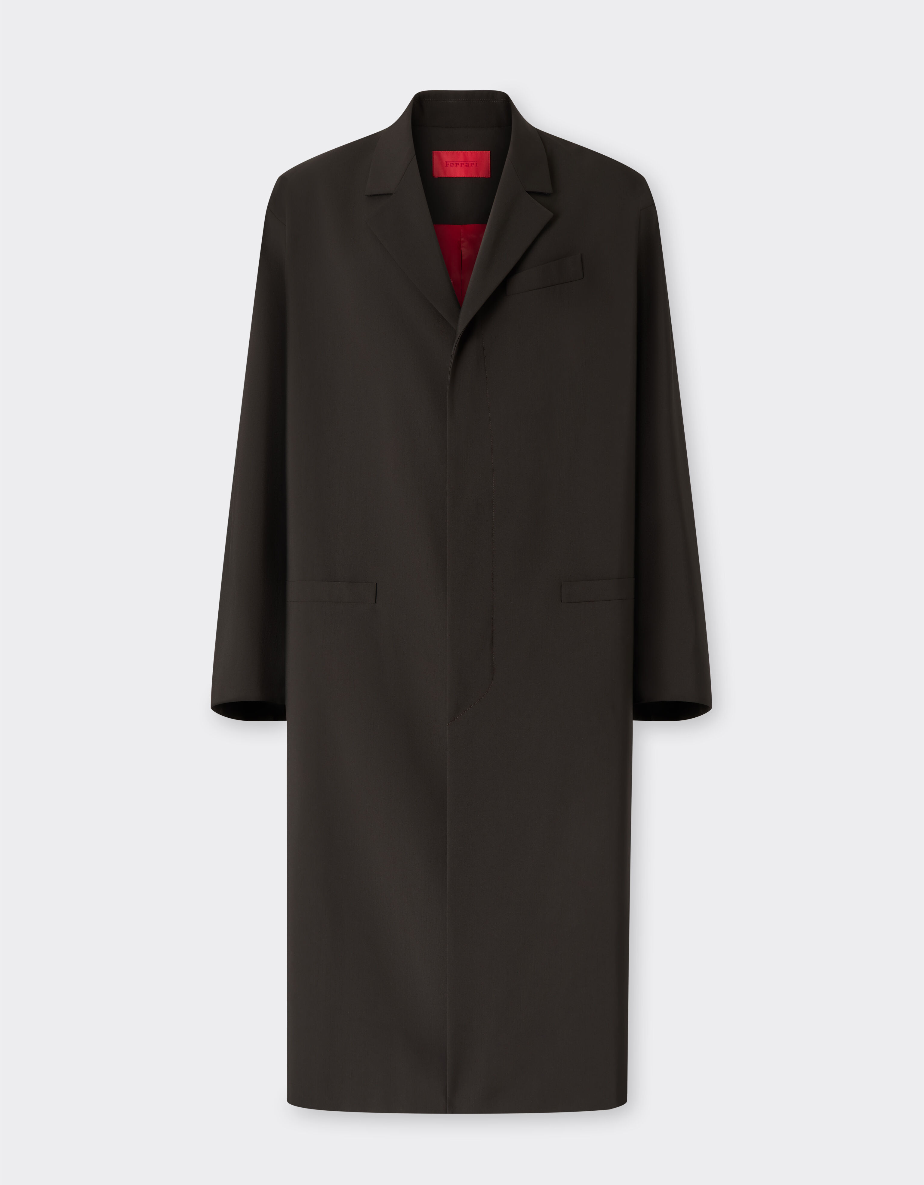 Ferrari Coat in cool Q-Cycle® wool Dark brown 50034f