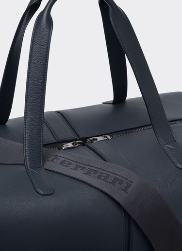 Ferrari Bolsa de viaje de piel granulada Navy 22075f