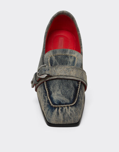Ferrari Acid-washed denim loafer Blu Denim 51316f